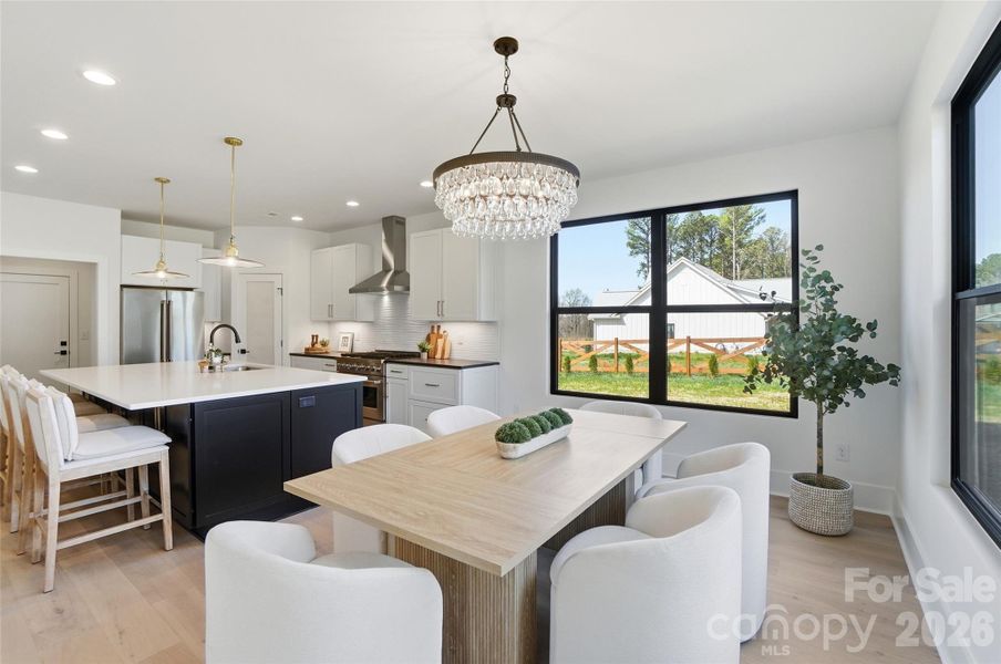 Furnished interior view inside a new home in , Mooresville (Image 9).