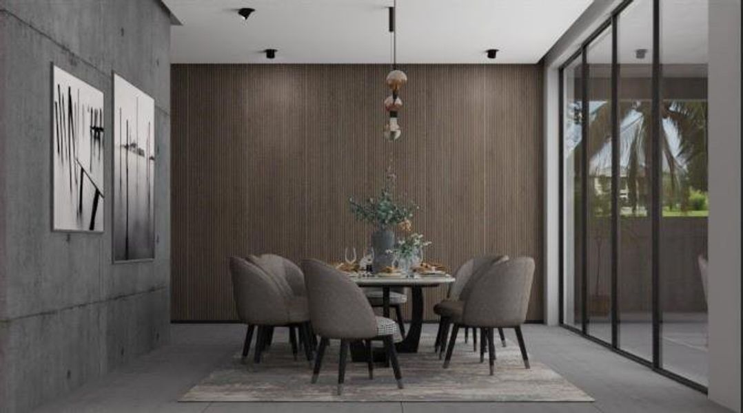 Furnished interior view inside a new home in , Fort Lauderdale (Image 3).