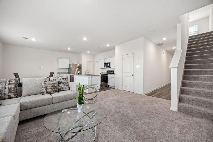 Furnished interior view inside a new home in , Houston (Image 11). Furnished interior view inside a new home in , Houston (Image 11).