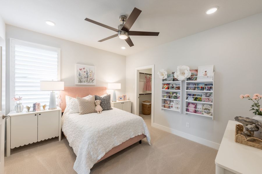 Representative furnished interior of a home built from the Woodbridge by Tri Pointe Homes in Bridgeland, Cypress (Image 44).