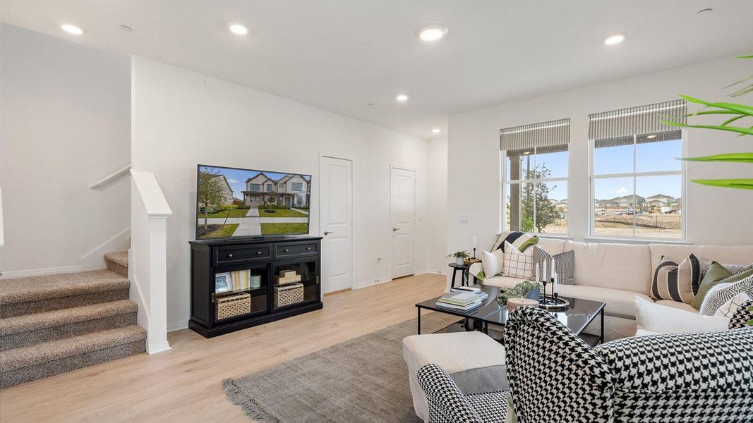 Furnished interior view inside a new home in Avery Centre, Round Rock (Image 13).