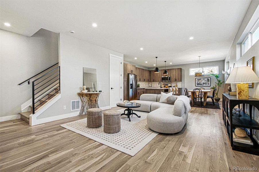 Furnished interior view inside a new home in , Denver (Image 15). Furnished interior view inside a new home in , Denver (Image 15).