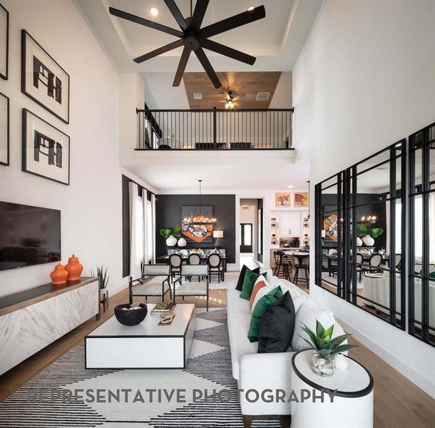 Furnished interior view inside a new home in Star Trail, Prosper (Image 3).