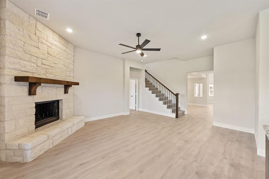 Furnished interior view inside a new home in Coyote Crossing, Godley (Image 6).