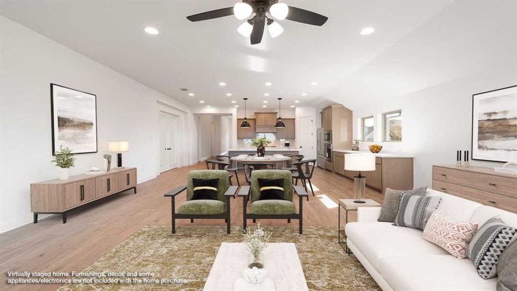 Furnished interior view inside a new home in North Sky 55', Celina (Image 9). Furnished interior view inside a new home in North Sky 55', Celina (Image 9).