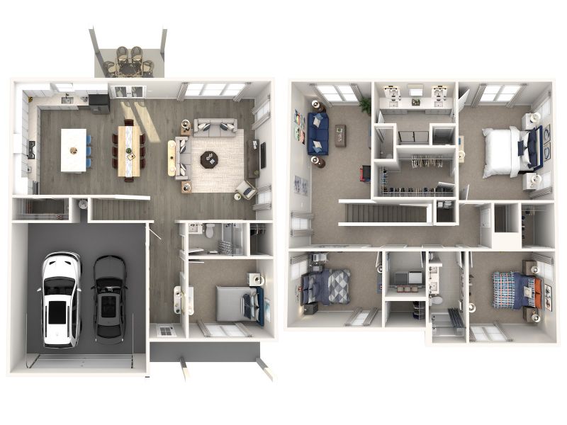 2D floor plan layout for the Erikson by Meritage Homes in Sycamore Grove, Murfreesboro, TN (Image 4). 2D floor plan layout for the Erikson by Meritage Homes in Sycamore Grove, Murfreesboro, TN (Image 4).