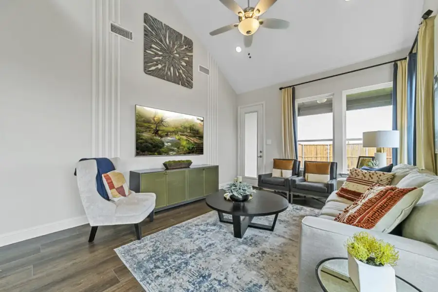 Representative furnished interior of a home built from the Melrose by Landon Homes in Lexington Frisco, Frisco (Image 9).