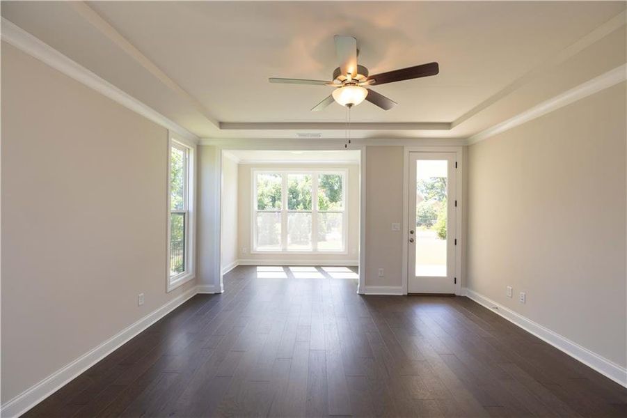 Spacious, unfurnished interior of a new home in Promenade at Sawnee Village, Cumming (Image 33).