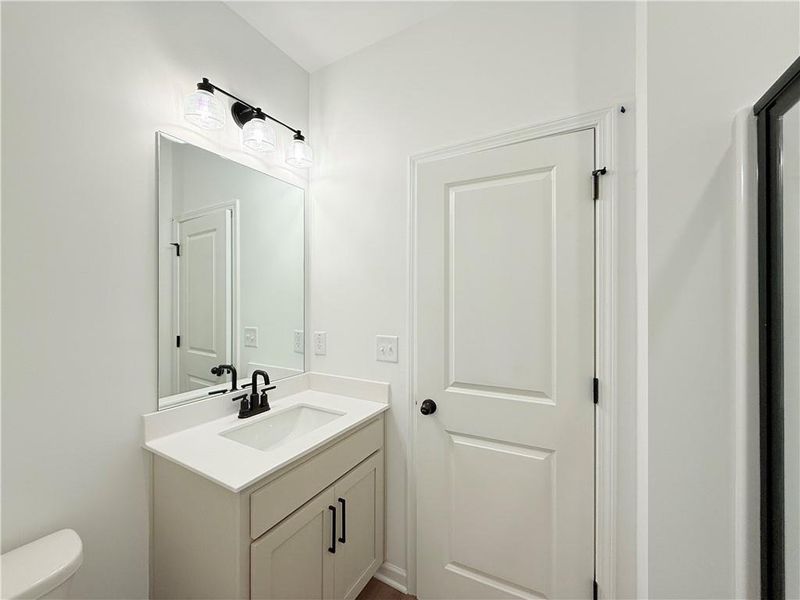 Furnished interior view inside a new home in Creekside, Dawsonville (Image 8). Furnished interior view inside a new home in Creekside, Dawsonville (Image 8).