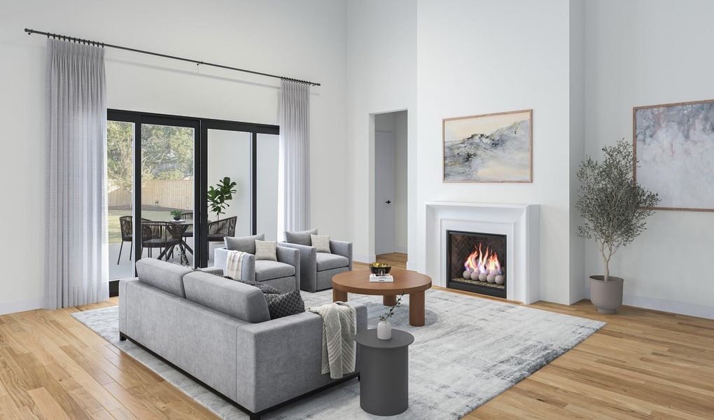 Representative rendering of a similar floor plan and design scheme