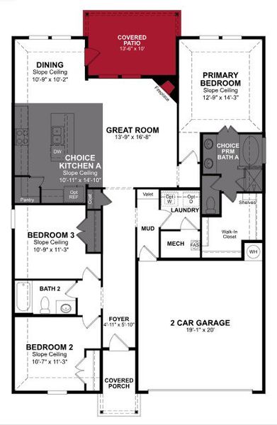 2D floor plan layout of this home in Stark Farms, Denton, TX (Image 2). 2D floor plan layout of this home in Stark Farms, Denton, TX (Image 2).