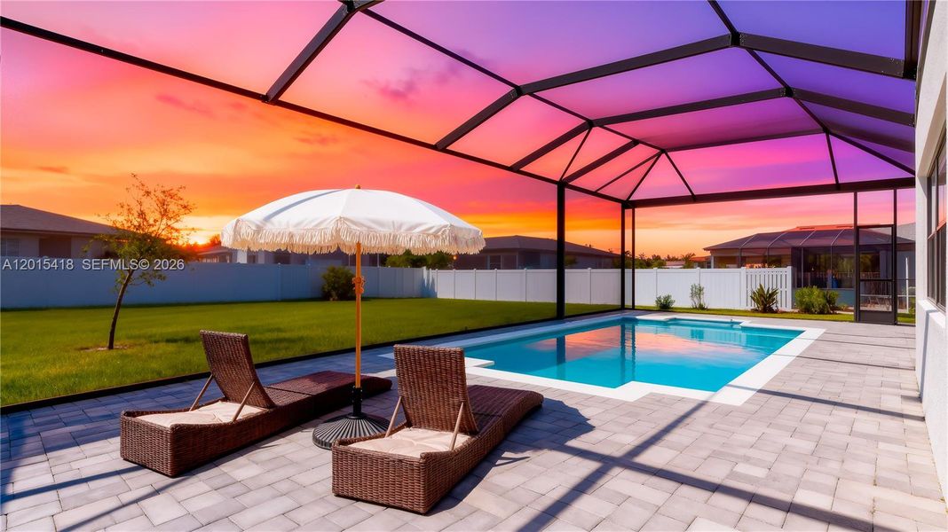 Exterior details and patio area of a home in , Cape Coral (Image 23).
