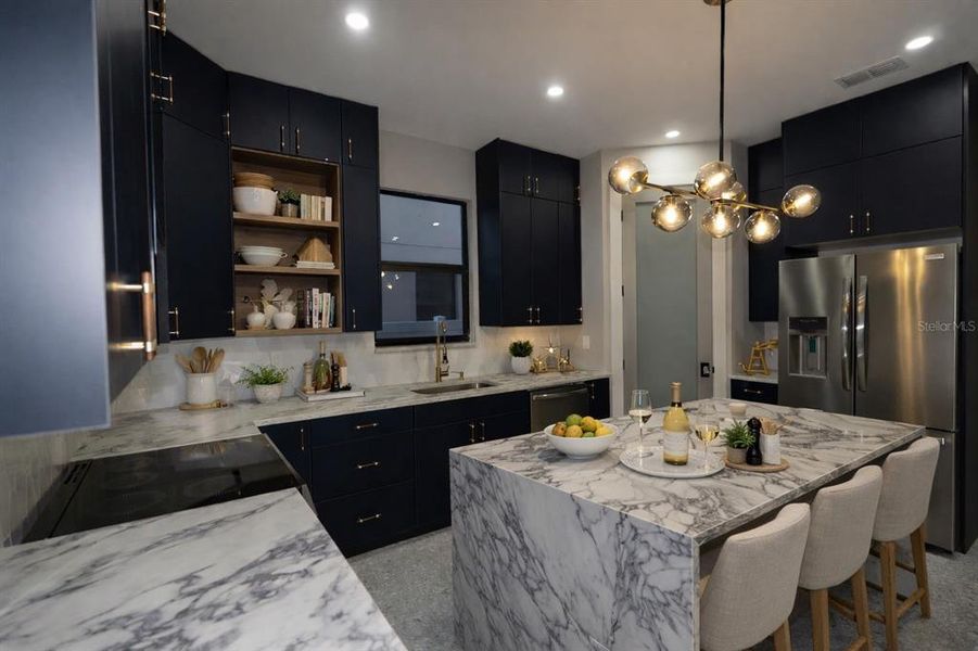 Furnished interior view inside a new home in , Tampa (Image 9).