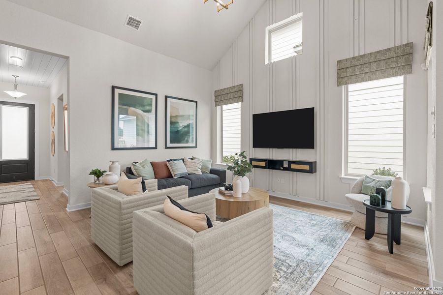 Furnished interior view inside a new home in The Crossvine – Garden Homes, Schertz (Image 8).