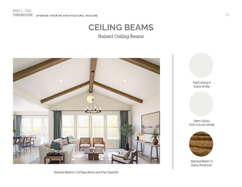 Farmhouse Look Palette 5: Trim Selection Sheet (*Artist rendering used for illustration purposes only.)