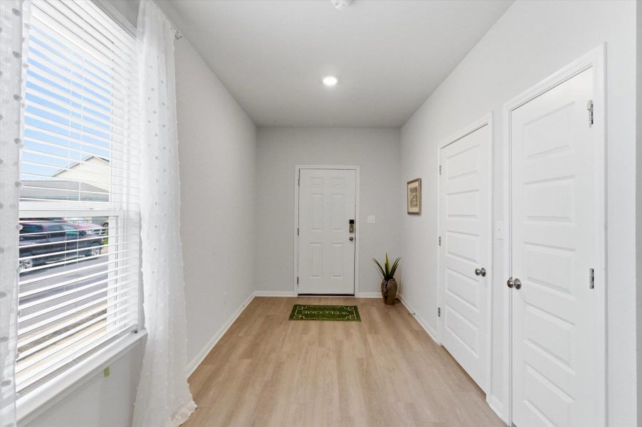 Spacious entry foyer