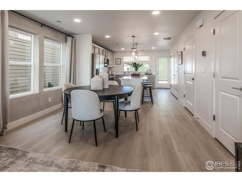 Furnished interior view inside a new home in Prairie Song Cottages, Windsor (Image 6).