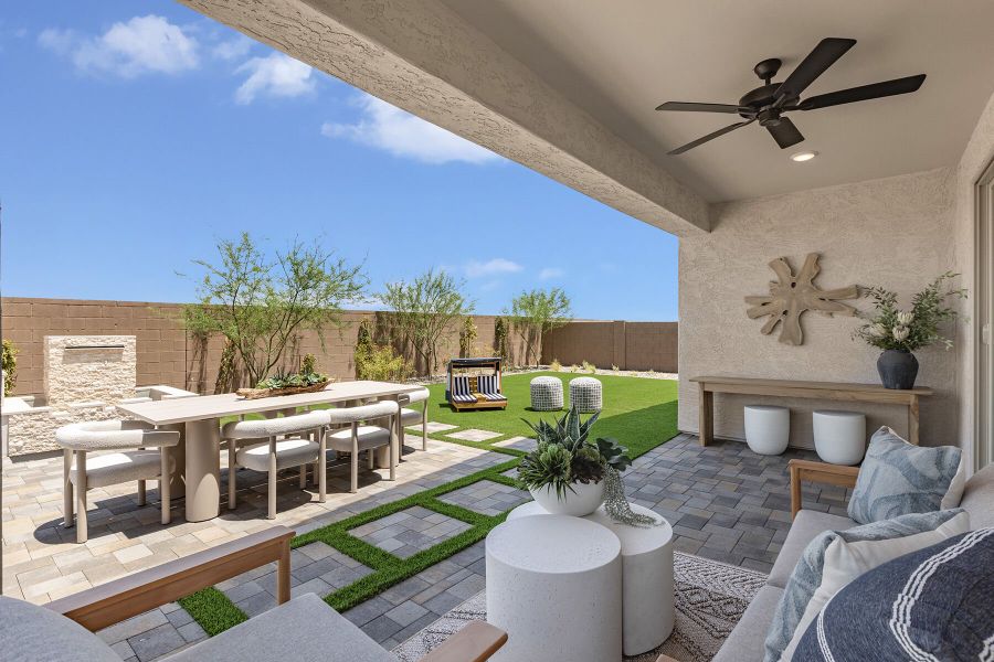 Representative exterior details of a home built from the Sepia by Mattamy Homes in Rosewood Heights, San Tan Valley (Image 3).
