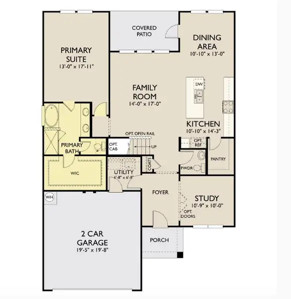 2D floor plan layout of this home in The Colony, Bastrop, TX (Image 2). 2D floor plan layout of this home in The Colony, Bastrop, TX (Image 2).