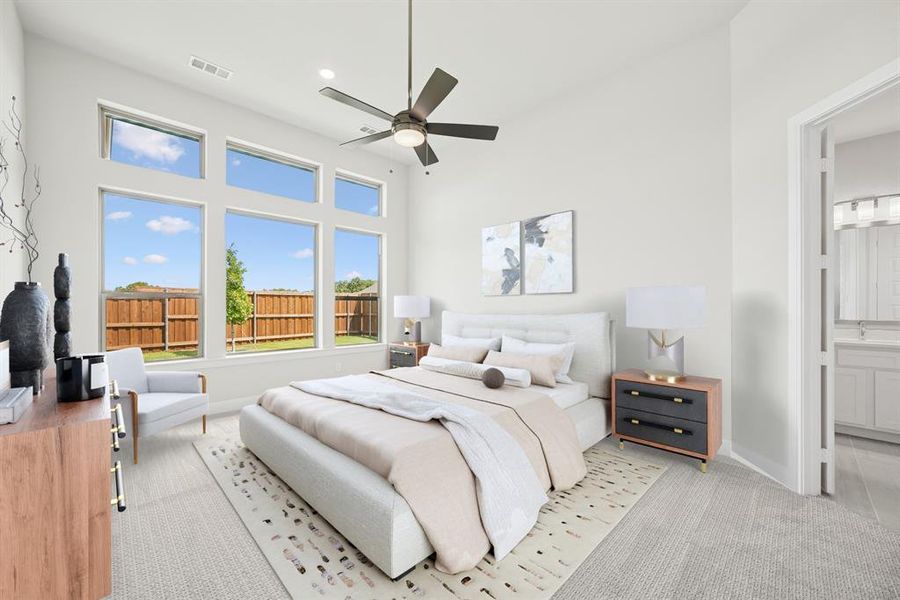 Furnished interior view inside a new home in Terraces – Classics, Rockwall (Image 17).