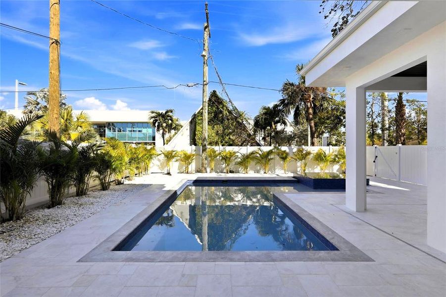 Exterior details and patio area of a home in , Sarasota (Image 25).