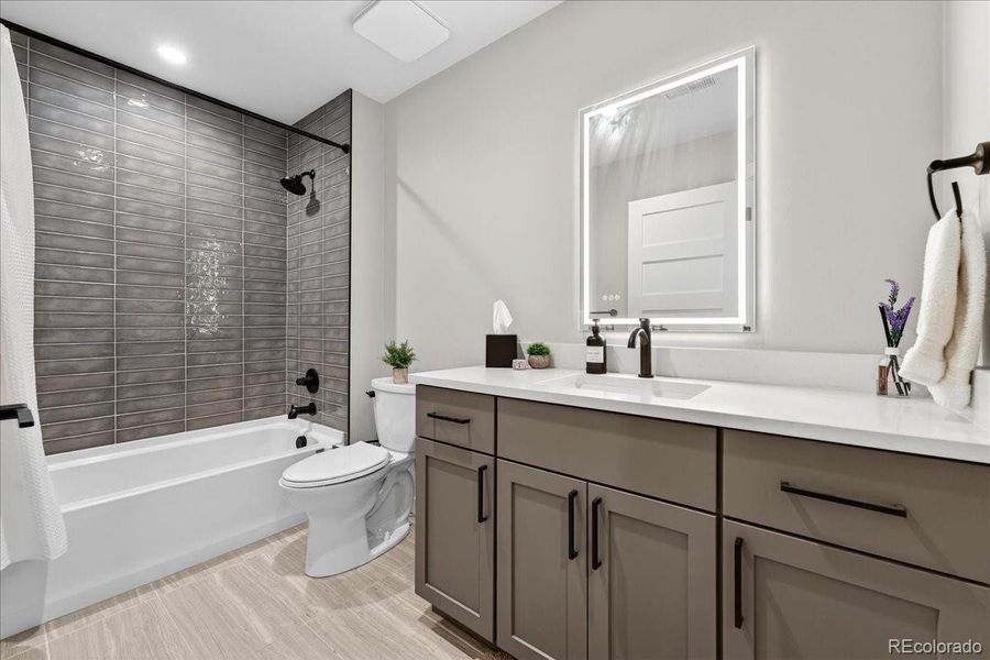 Furnished interior view inside a new home in , Denver (Image 17).