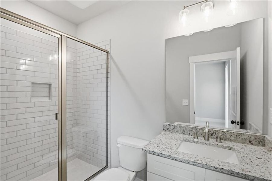 Furnished interior view inside a new home in , Statham (Image 18).