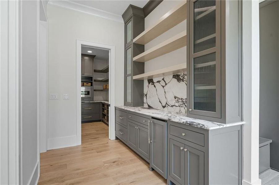 Furnished interior view inside a new home in Crossroads, Alpharetta (Image 43).