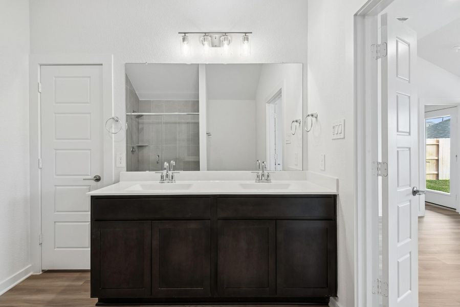 Furnished interior view inside a new home in Lone Star Landing, Montgomery (Image 10).