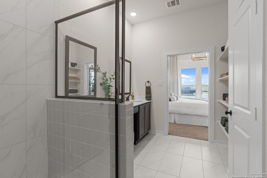 Furnished interior view inside a new home in The Crossvine – Garden Homes, Schertz (Image 17).