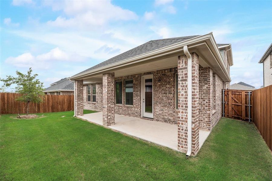 Front exterior of a new home in Villages of Hurricane Creek, Anna, TX, highlighting curb appeal (Image 2).