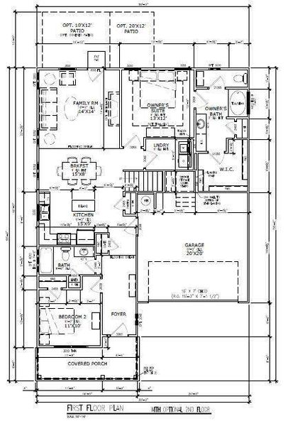 2D floor plan layout of this home in Laurel Ridge, Rock Spring, GA (Image 5).