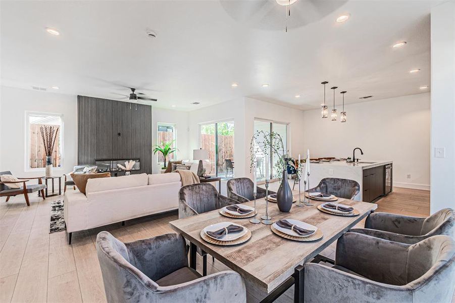 Furnished interior view inside a new home in , Dallas (Image 4).