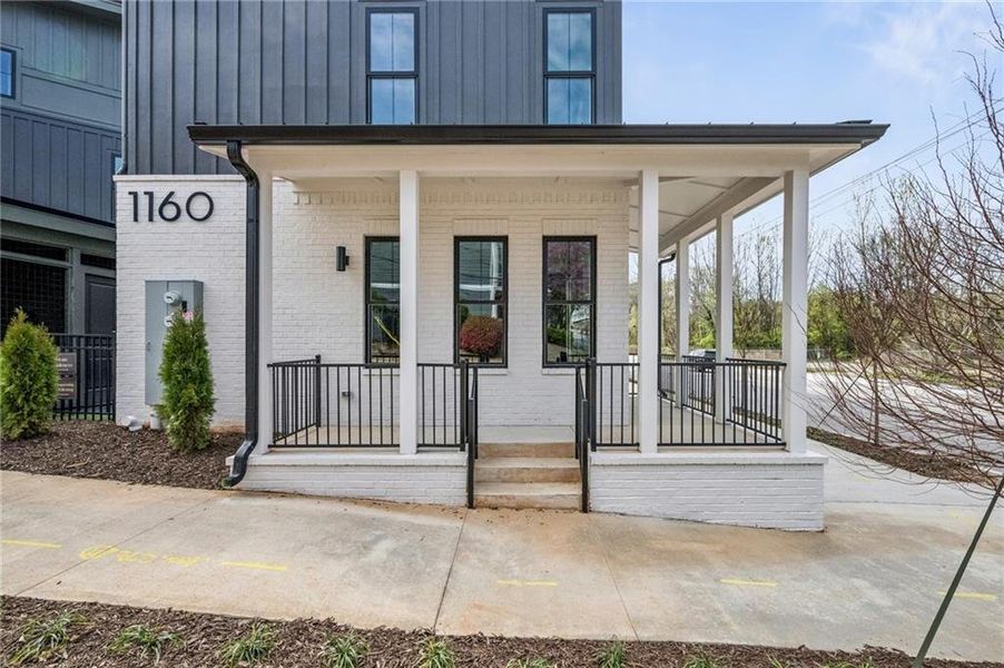 Exterior details and patio area of a home in , Atlanta (Image 29). Exterior details and patio area of a home in , Atlanta (Image 29).