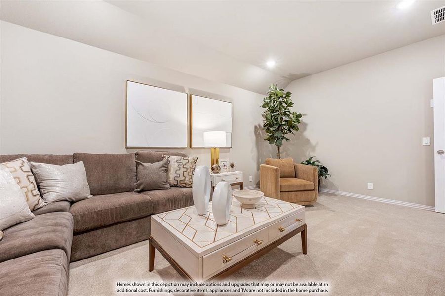 Furnished interior view inside a new home in Sutton Fields, Celina (Image 7).