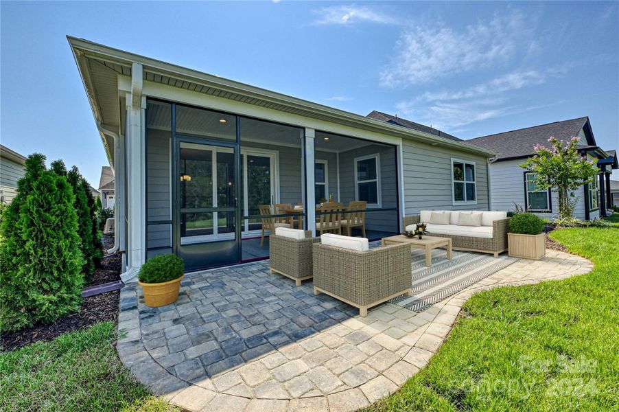 Virtually Staged Rear Patio