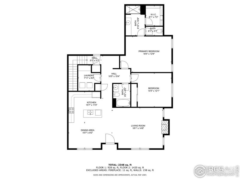 2D floor plan layout of this home in , Loveland, CO (Image 4).