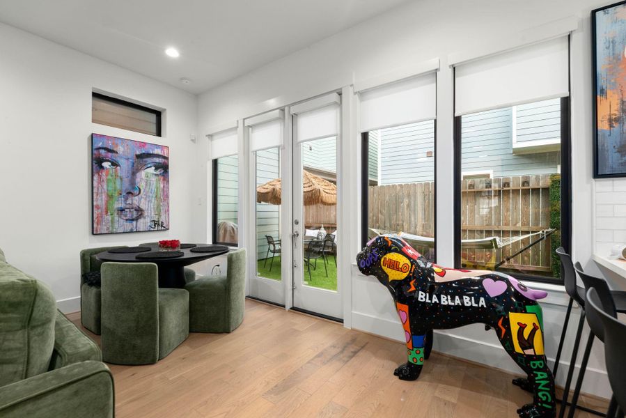 Furnished interior view inside a new home in Timbergrove Trails, Houston (Image 41).