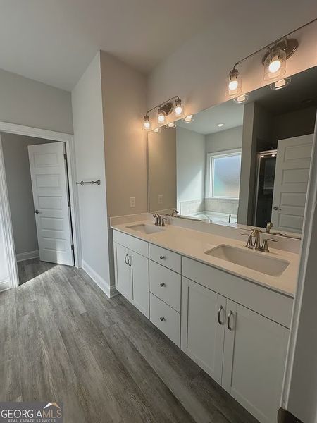 Furnished interior view inside a new home in Mirror Lake at South Harbour, Villa Rica (Image 5).