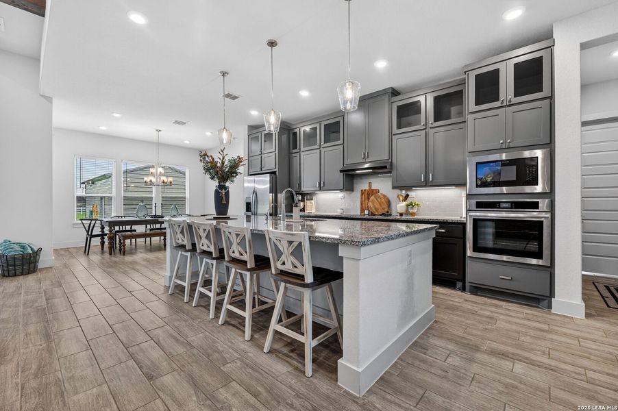 Furnished interior view inside a new home in Pradera Ridge, Floresville (Image 14).