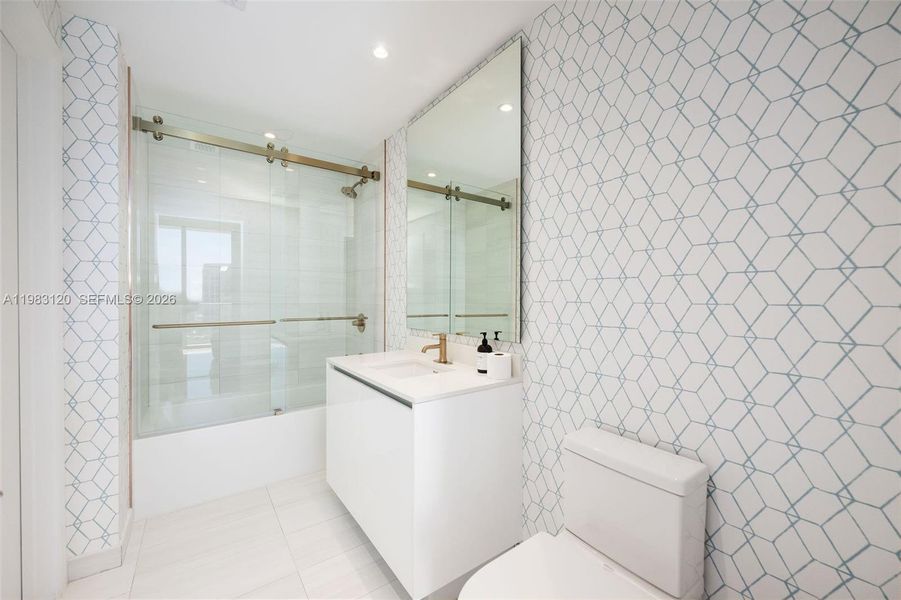 Furnished interior view inside a new home in , Miami (Image 27).