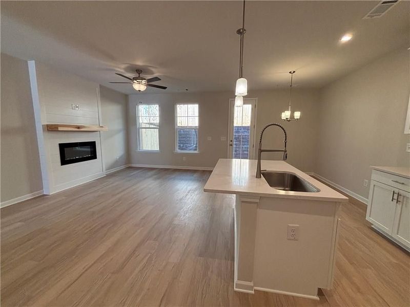 Furnished interior view inside a new home in Rosehill Townhomes, Marietta (Image 41).