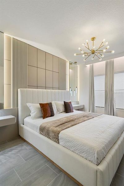 Furnished interior view inside a new home in , Orlando (Image 34).