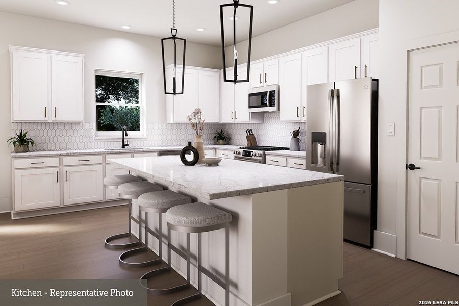 Furnished interior view inside a new home in , New Braunfels (Image 6).