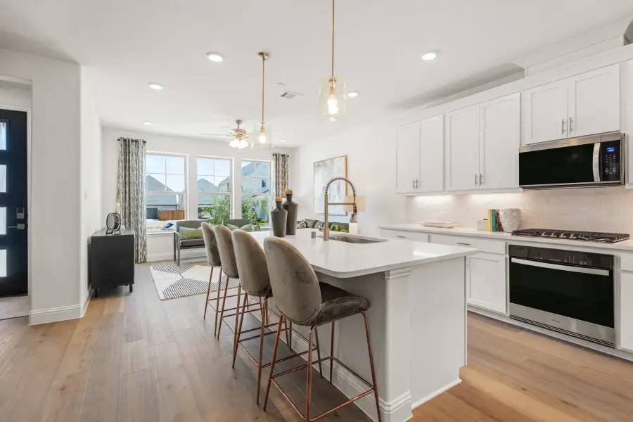 Furnished interior view inside a new home in Waterbend, Euless (Image 5).