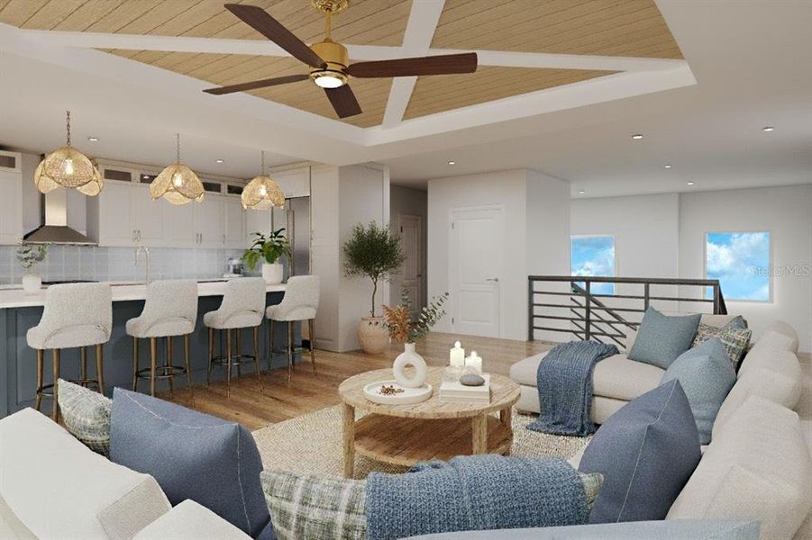 Furnished interior view inside a new home in , Sarasota (Image 8).