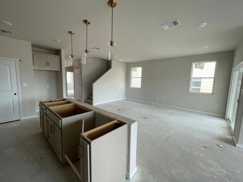 Kitchen Island & Family Room Kitchen Island & Family Room