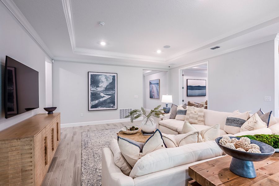 Furnished interior view inside a new home in Headwaters at Lofton Creek, Yulee (Image 18).