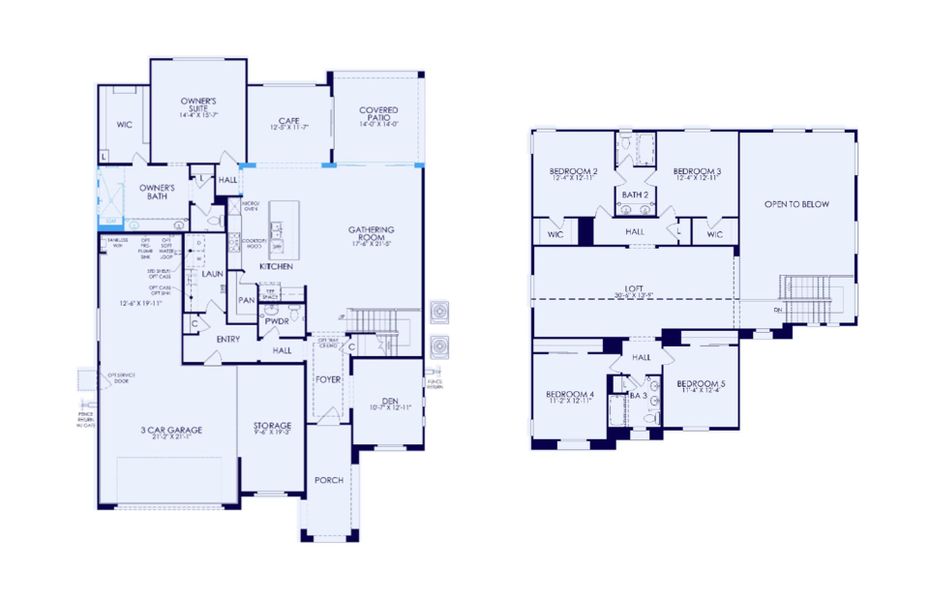 2D floor plan layout of this home in Harvest - Enchantment Series, Queen Creek, AZ (Image 4). 2D floor plan layout of this home in Harvest - Enchantment Series, Queen Creek, AZ (Image 4).