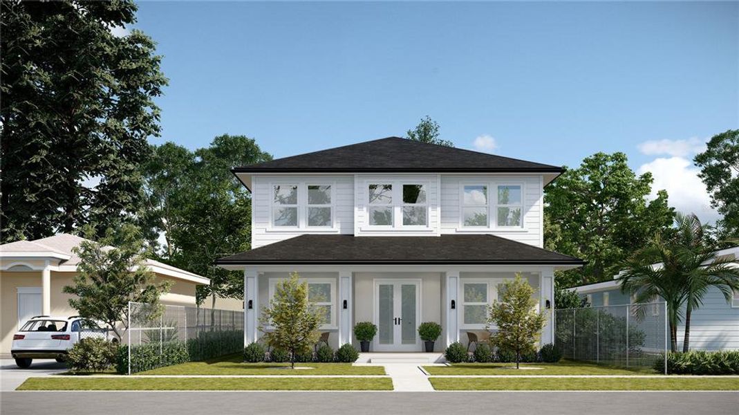 Front exterior of a new home in , St. Petersburg, FL, highlighting curb appeal (Image 2).